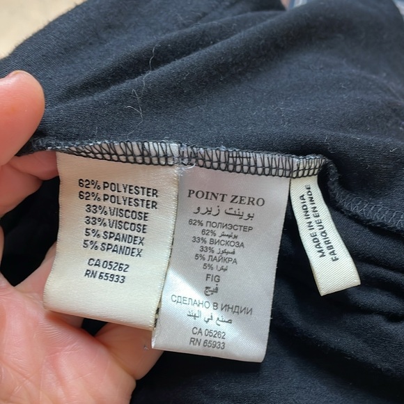 Point Zero black short sleeve top - Picture 9 of 9